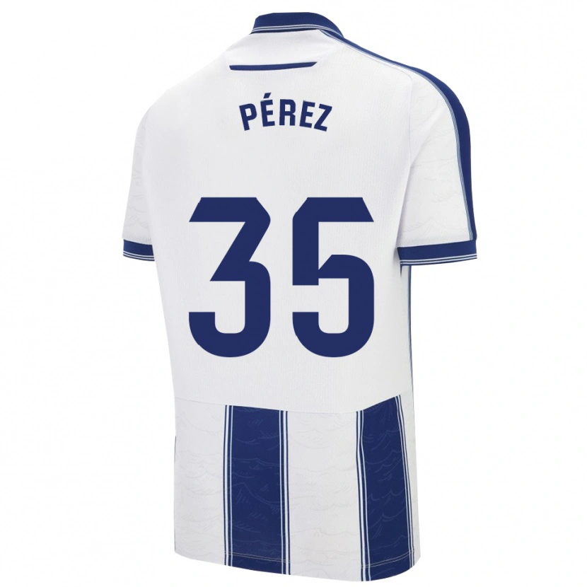 Danxen Herren Nacho Pérez #35 Marine Weiß Auswärtstrikot Trikot 2025/26 T-Shirt