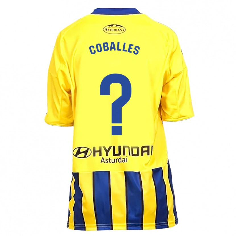Danxen Herren Jaime Coballes #0 Gelb Blau Auswärtstrikot Trikot 2025/26 T-Shirt