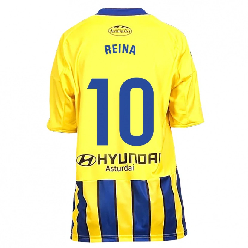 Danxen Herren Alberto Reina #10 Gelb Blau Auswärtstrikot Trikot 2025/26 T-Shirt