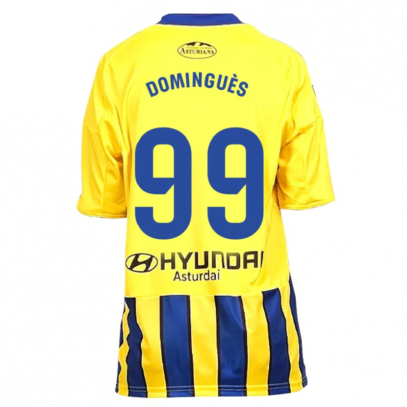 Danxen Herren Brandon Dominguès #99 Gelb Blau Auswärtstrikot Trikot 2025/26 T-Shirt