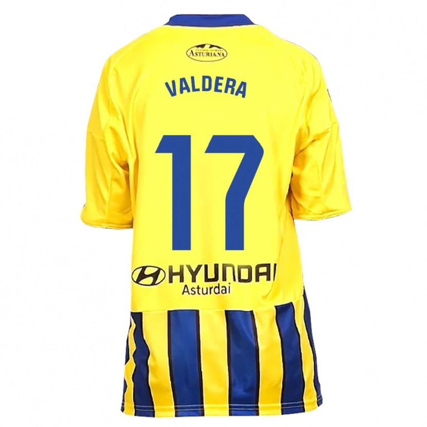 Danxen Herren Rubén Valdera #17 Gelb Blau Auswärtstrikot Trikot 2025/26 T-Shirt