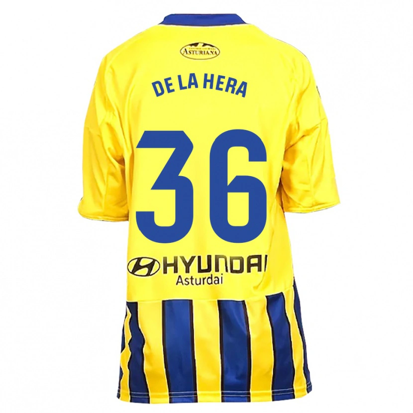 Danxen Herren Óscar De La Hera #36 Gelb Blau Auswärtstrikot Trikot 2025/26 T-Shirt