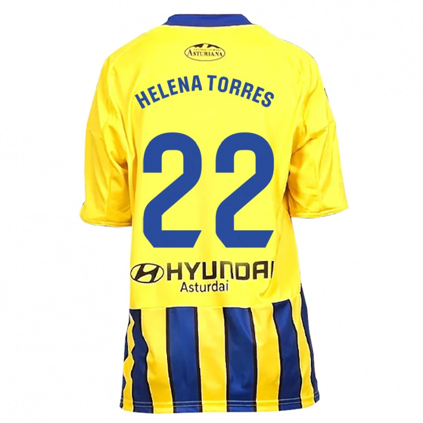 Danxen Herren Helena Torres Maiquez #22 Gelb Blau Auswärtstrikot Trikot 2025/26 T-Shirt
