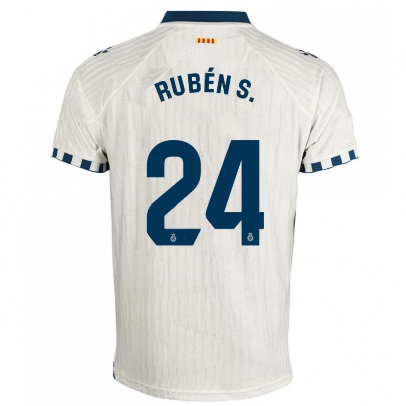 Danxen Herren Rubén Sánchez #24 Weiß Blau Auswärtstrikot Trikot 2025/26 T-Shirt