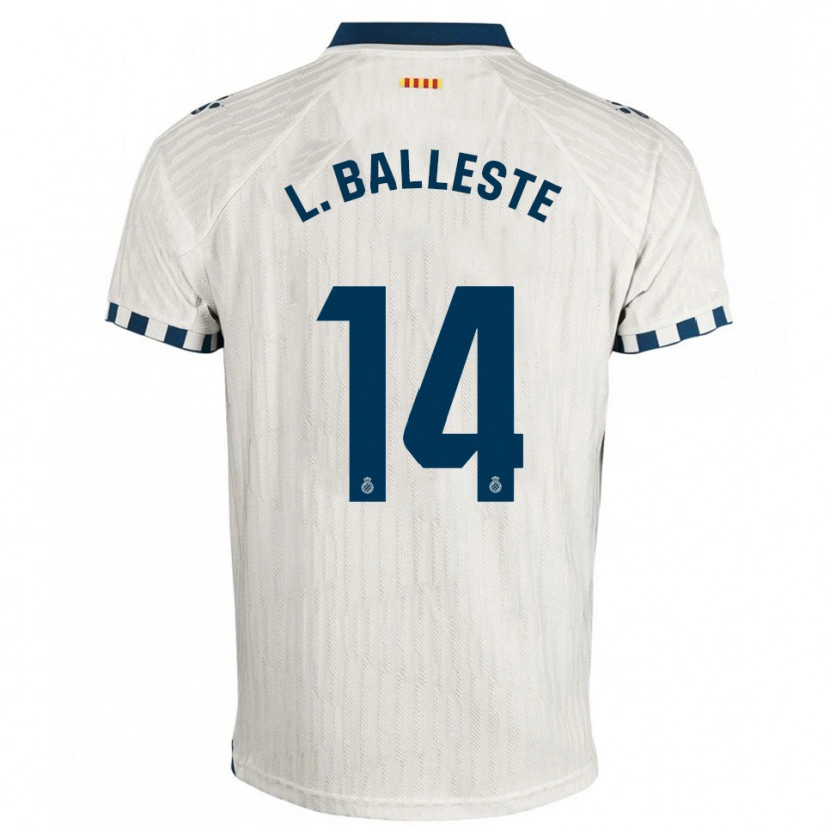 Danxen Herren Laia Balleste Sciora #14 Weiß Blau Auswärtstrikot Trikot 2025/26 T-Shirt