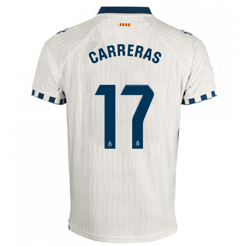 Danxen Herren Jofre Carreras #17 Weiß Blau Auswärtstrikot Trikot 2025/26 T-Shirt