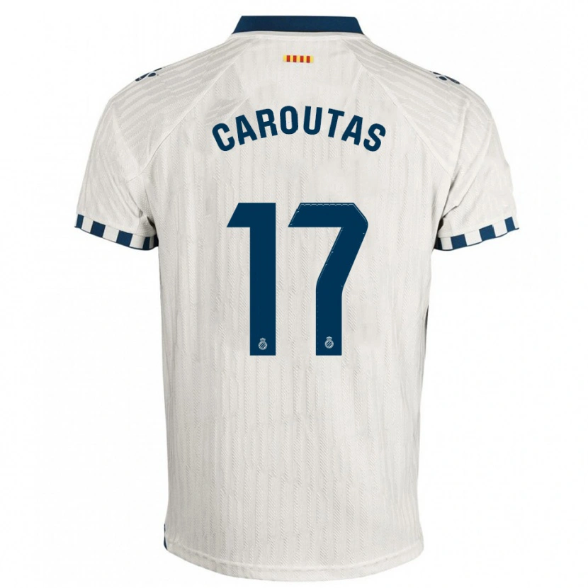 Danxen Herren Tim Caroutas #17 Weiß Blau Auswärtstrikot Trikot 2025/26 T-Shirt