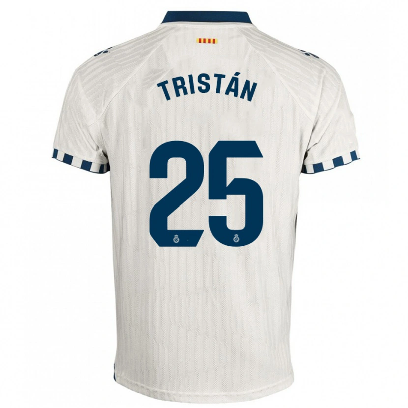 Danxen Herren Pol Tristán #25 Weiß Blau Auswärtstrikot Trikot 2025/26 T-Shirt
