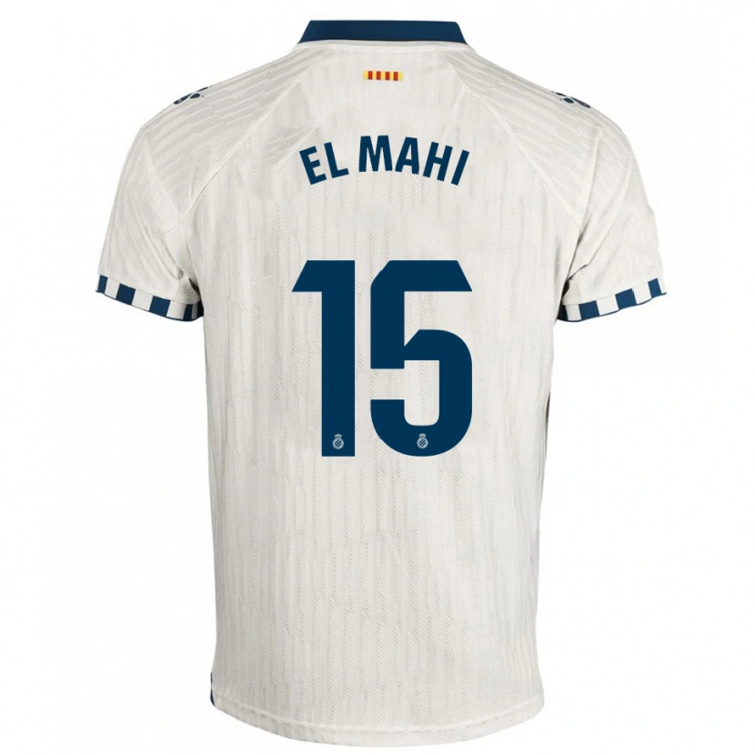 Danxen Herren Mohamed El Mahi #15 Weiß Blau Auswärtstrikot Trikot 2025/26 T-Shirt
