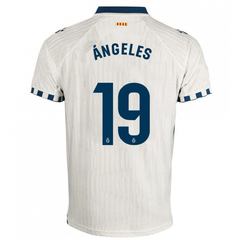 Danxen Herren Ángeles Del Álamo Sánchez #19 Weiß Blau Auswärtstrikot Trikot 2025/26 T-Shirt