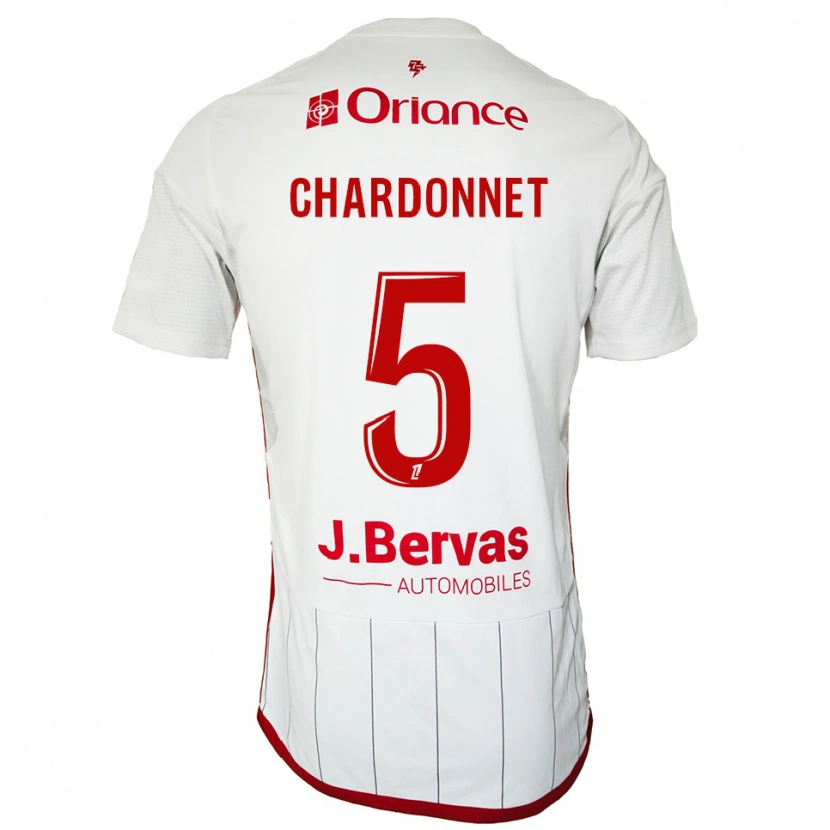 Danxen Herren Brendan Chardonnet #5 Weiß Rot Auswärtstrikot Trikot 2025/26 T-Shirt