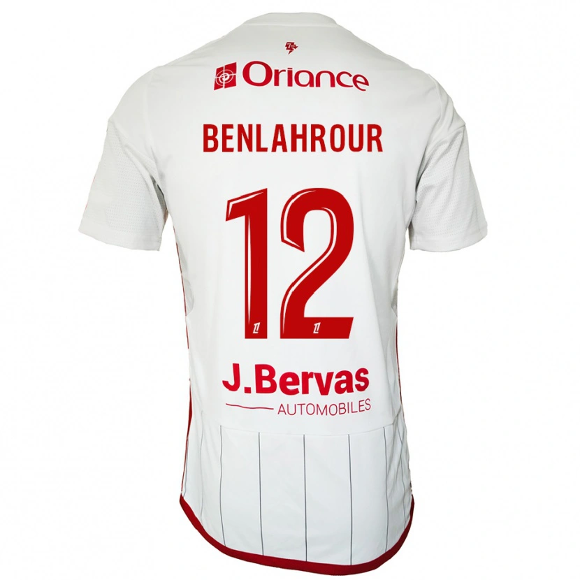 Danxen Herren Ilyes Benlahrour #12 Weiß Rot Auswärtstrikot Trikot 2025/26 T-Shirt