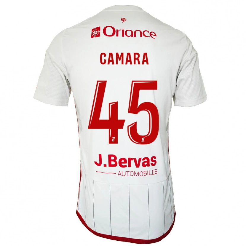 Danxen Herren Mahdi Camara #45 Weiß Rot Auswärtstrikot Trikot 2025/26 T-Shirt
