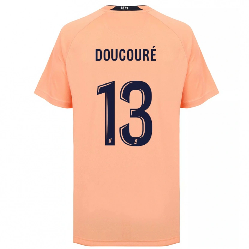 Danxen Herren Fodé Doucouré #13 Orange Marineblau Auswärtstrikot Trikot 2025/26 T-Shirt