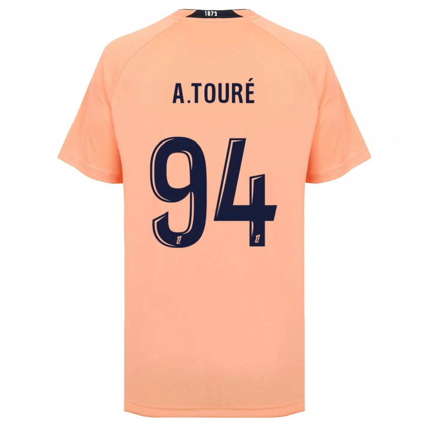 Danxen Herren Abdoulaye Touré #94 Orange Marineblau Auswärtstrikot Trikot 2025/26 T-Shirt