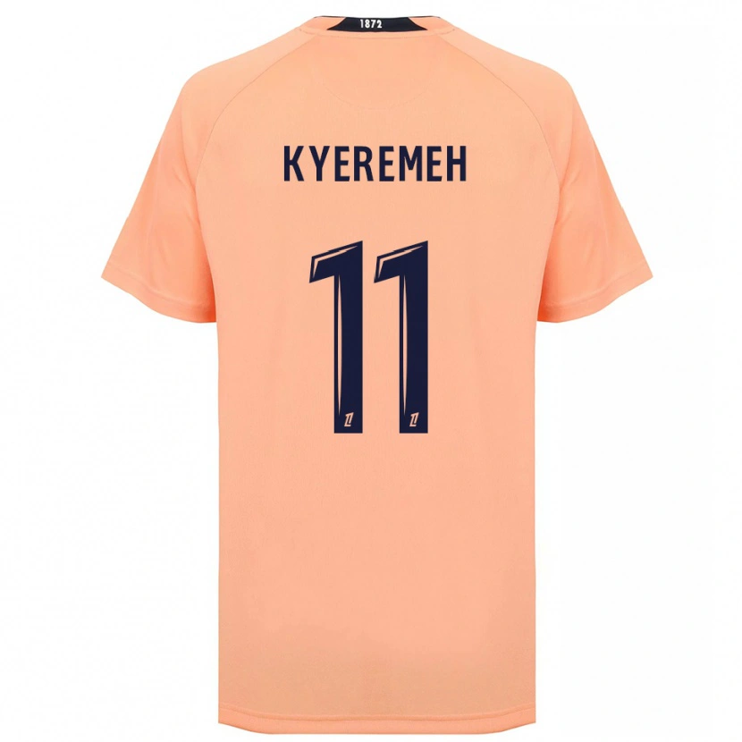 Danxen Herren Godson Kyeremeh #11 Orange Marineblau Auswärtstrikot Trikot 2025/26 T-Shirt