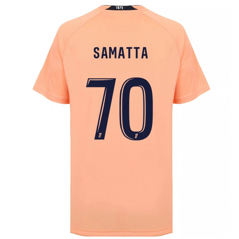 Danxen Herren Ally Samatta #70 Orange Marineblau Auswärtstrikot Trikot 2025/26 T-Shirt