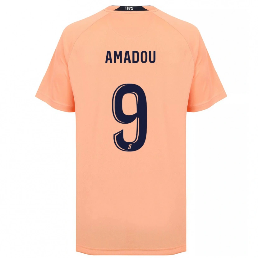 Danxen Herren Mansour Amadou #9 Orange Marineblau Auswärtstrikot Trikot 2025/26 T-Shirt