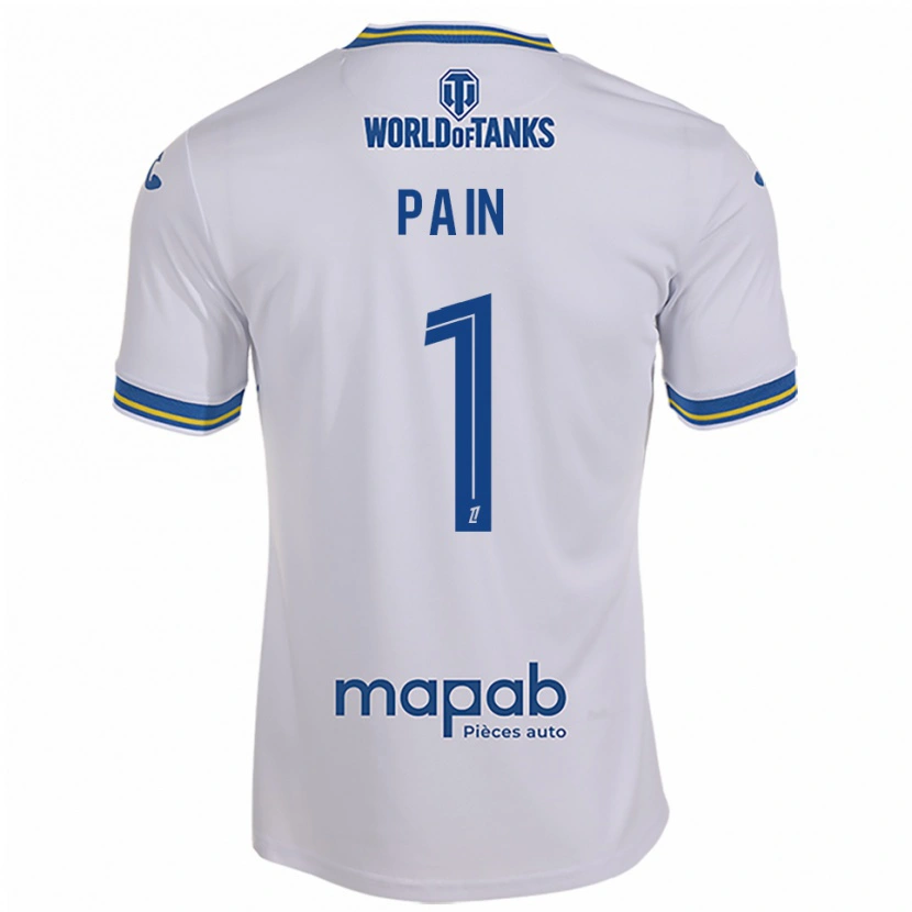 Danxen Herren Ilan Pain #1 Weiß Himmelblau Auswärtstrikot Trikot 2025/26 T-Shirt