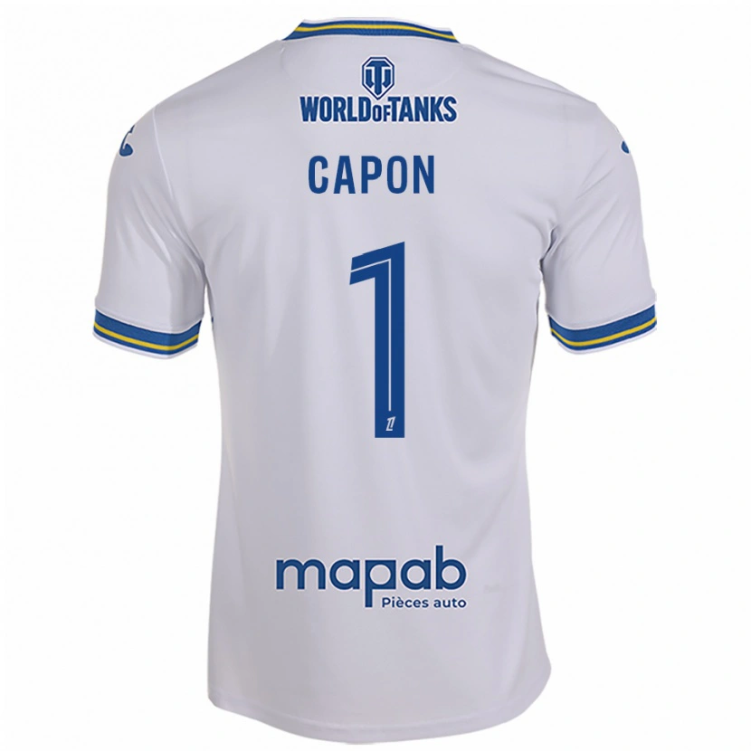 Danxen Herren Emma Capon #1 Weiß Himmelblau Auswärtstrikot Trikot 2025/26 T-Shirt