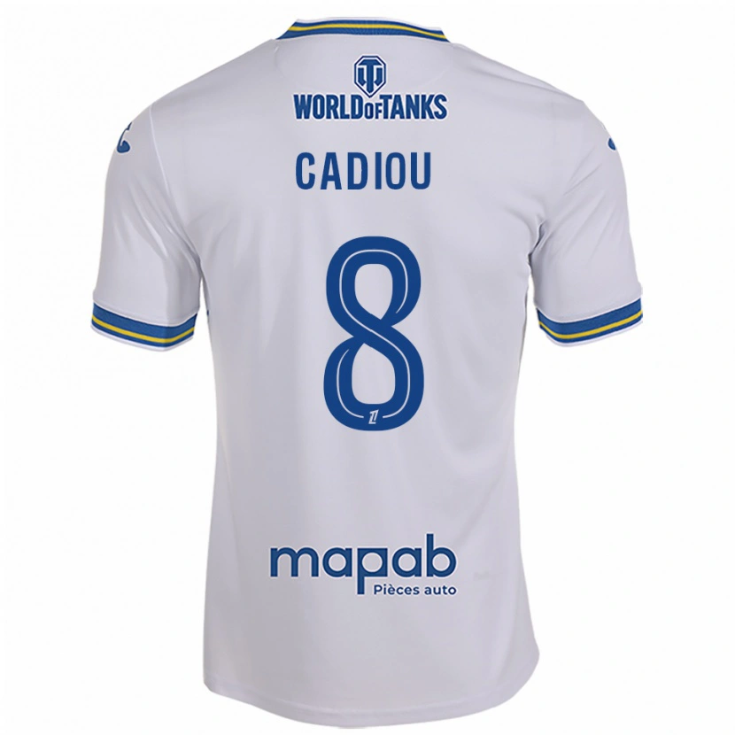 Danxen Herren Noah Cadiou #8 Weiß Himmelblau Auswärtstrikot Trikot 2025/26 T-Shirt