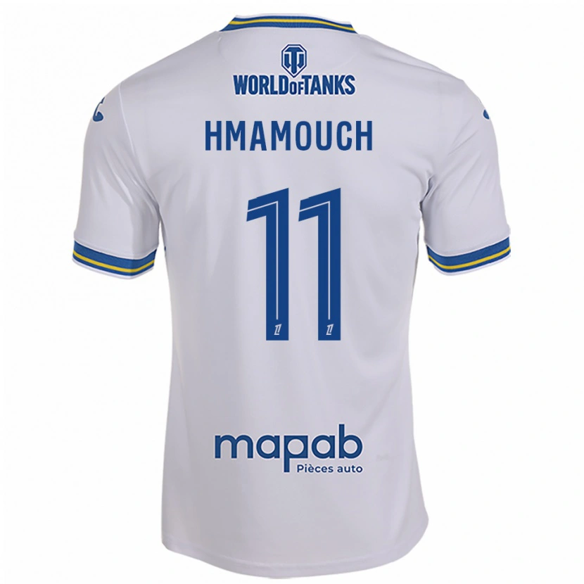 Danxen Herren Mohamed-Anouar Hmamouch #11 Weiß Himmelblau Auswärtstrikot Trikot 2025/26 T-Shirt