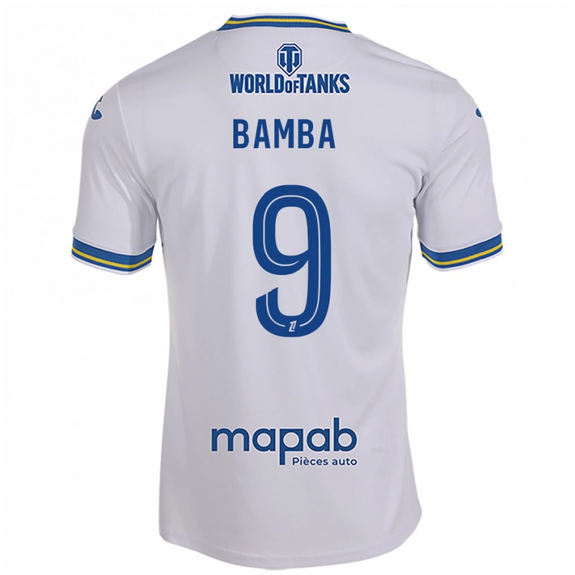 Danxen Herren Mohamed Bamba #9 Weiß Himmelblau Auswärtstrikot Trikot 2025/26 T-Shirt