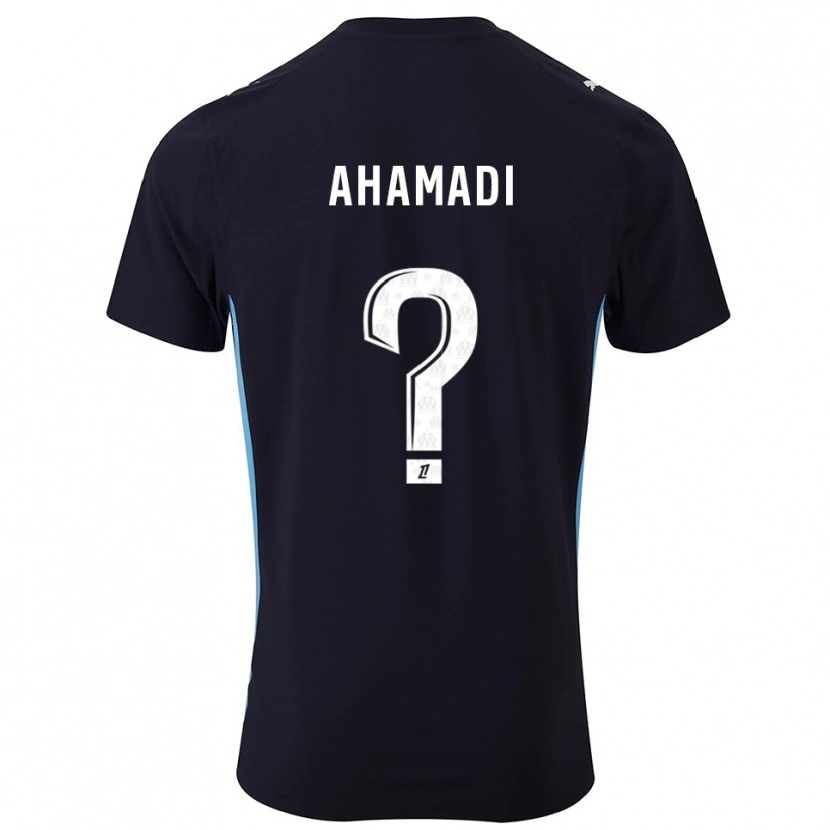 Danxen Herren Malik Ahamadi #0 Schwarz Himmelblau Auswärtstrikot Trikot 2025/26 T-Shirt