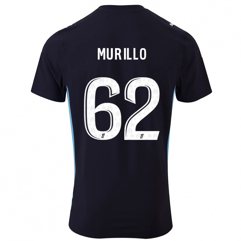 Danxen Herren Amir Murillo #62 Schwarz Himmelblau Auswärtstrikot Trikot 2025/26 T-Shirt