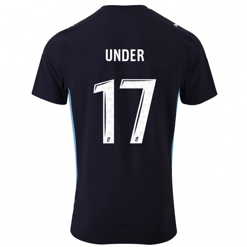 Danxen Herren Cengiz Under #17 Schwarz Himmelblau Auswärtstrikot Trikot 2025/26 T-Shirt