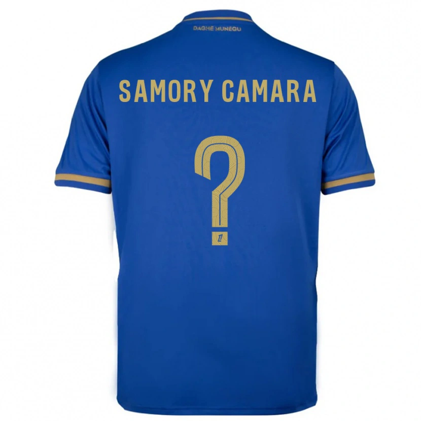 Danxen Herren Verges Samory Camara #0 Blau Gold Auswärtstrikot Trikot 2025/26 T-Shirt