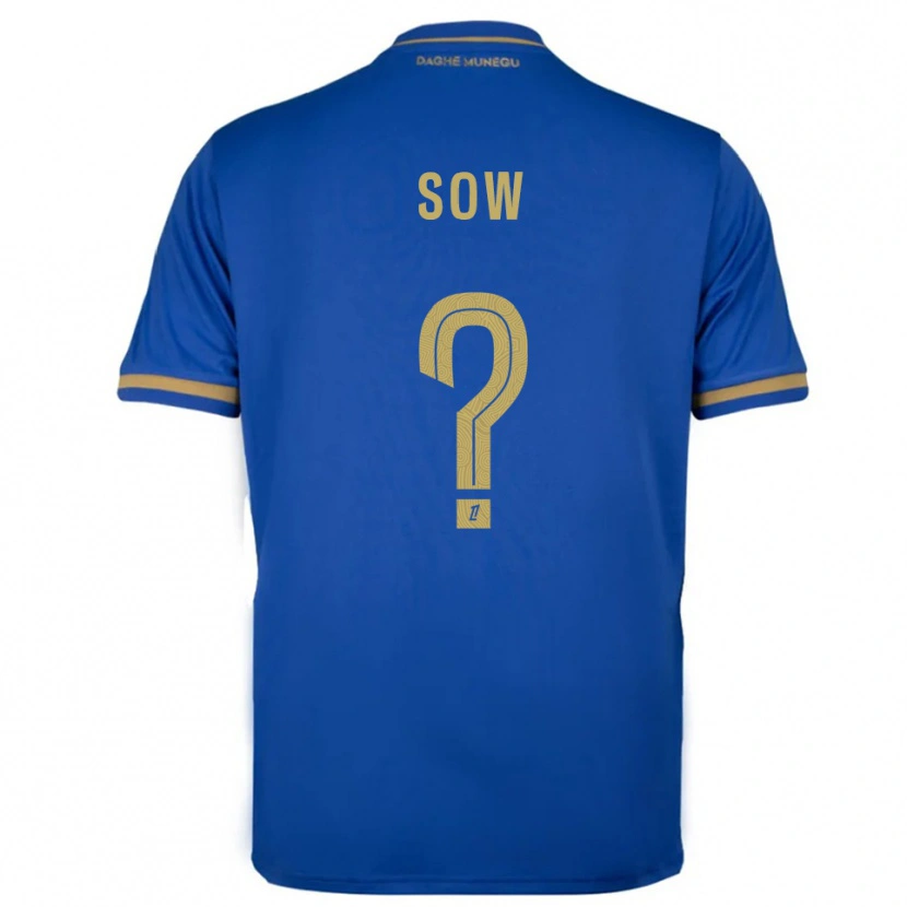 Danxen Herren Abdoulaye Sow #0 Blau Gold Auswärtstrikot Trikot 2025/26 T-Shirt