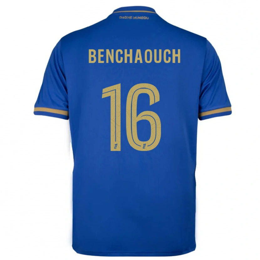 Danxen Herren Yanis Benchaouch #16 Blau Gold Auswärtstrikot Trikot 2025/26 T-Shirt