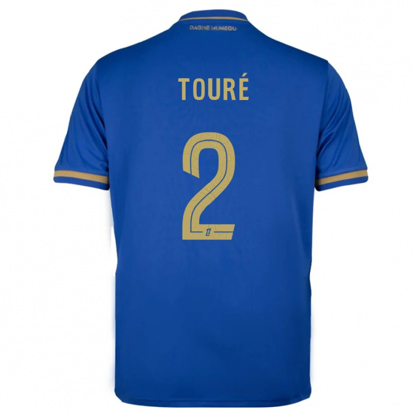 Danxen Herren Ilane Touré #2 Blau Gold Auswärtstrikot Trikot 2025/26 T-Shirt