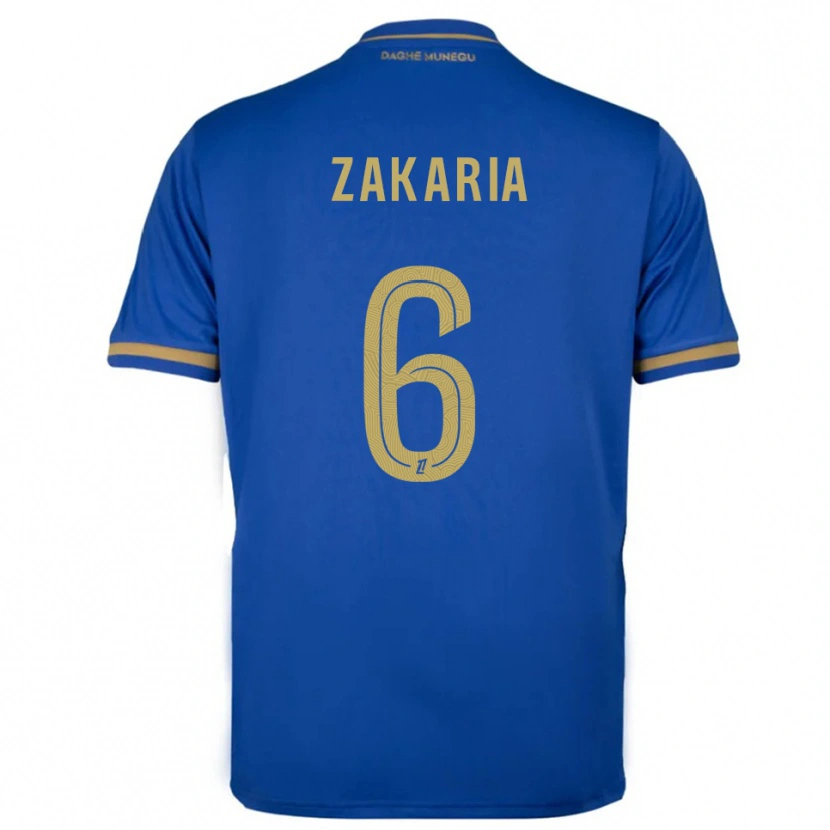 Danxen Herren Denis Zakaria #6 Blau Gold Auswärtstrikot Trikot 2025/26 T-Shirt