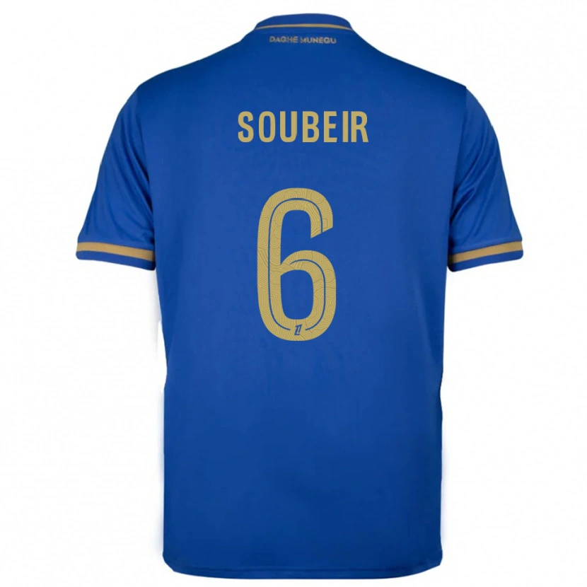 Danxen Herren Anis Soubeir #6 Blau Gold Auswärtstrikot Trikot 2025/26 T-Shirt