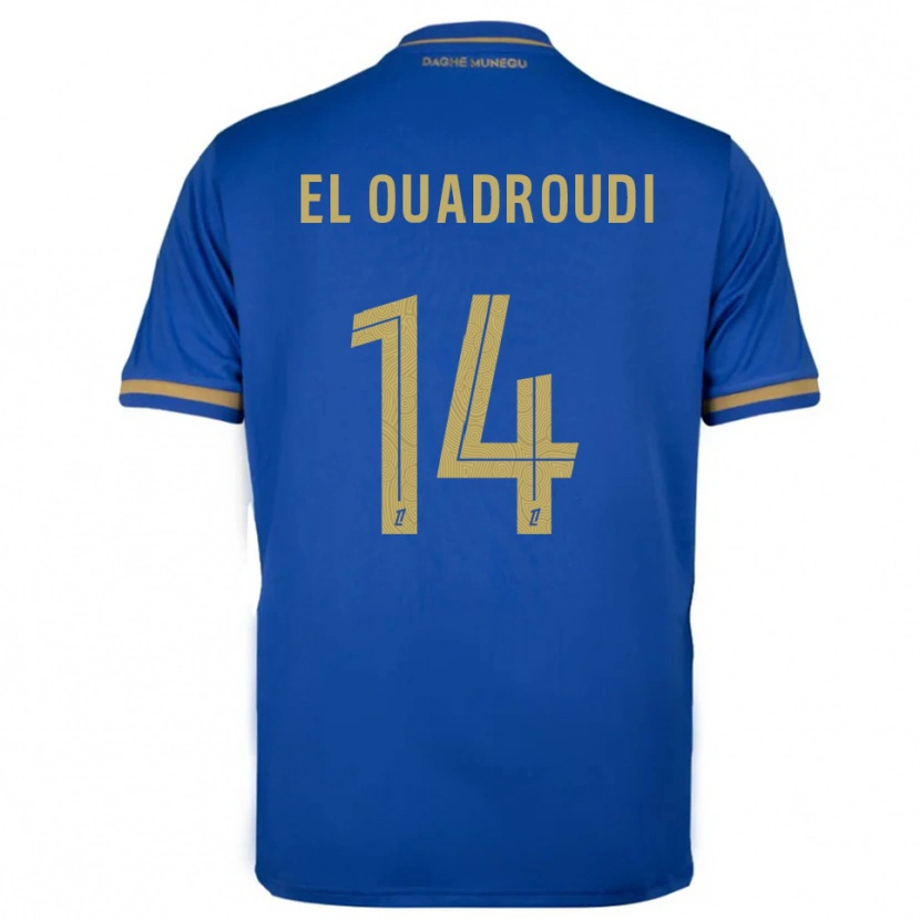 Danxen Herren Imrane El Ouaroudi #14 Blau Gold Auswärtstrikot Trikot 2025/26 T-Shirt
