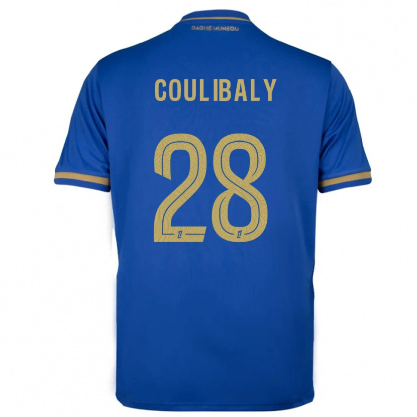 Danxen Herren Mamadou Coulibaly #28 Blau Gold Auswärtstrikot Trikot 2025/26 T-Shirt