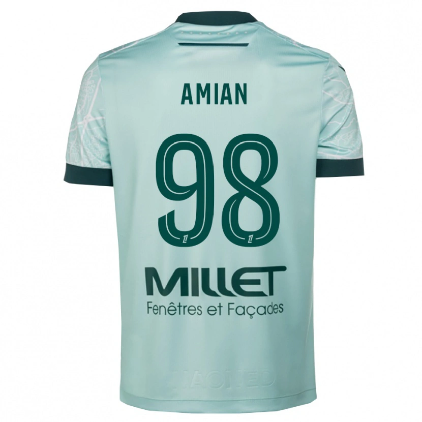 Danxen Herren Kelvin Amian #98 Grün Weiß Auswärtstrikot Trikot 2025/26 T-Shirt