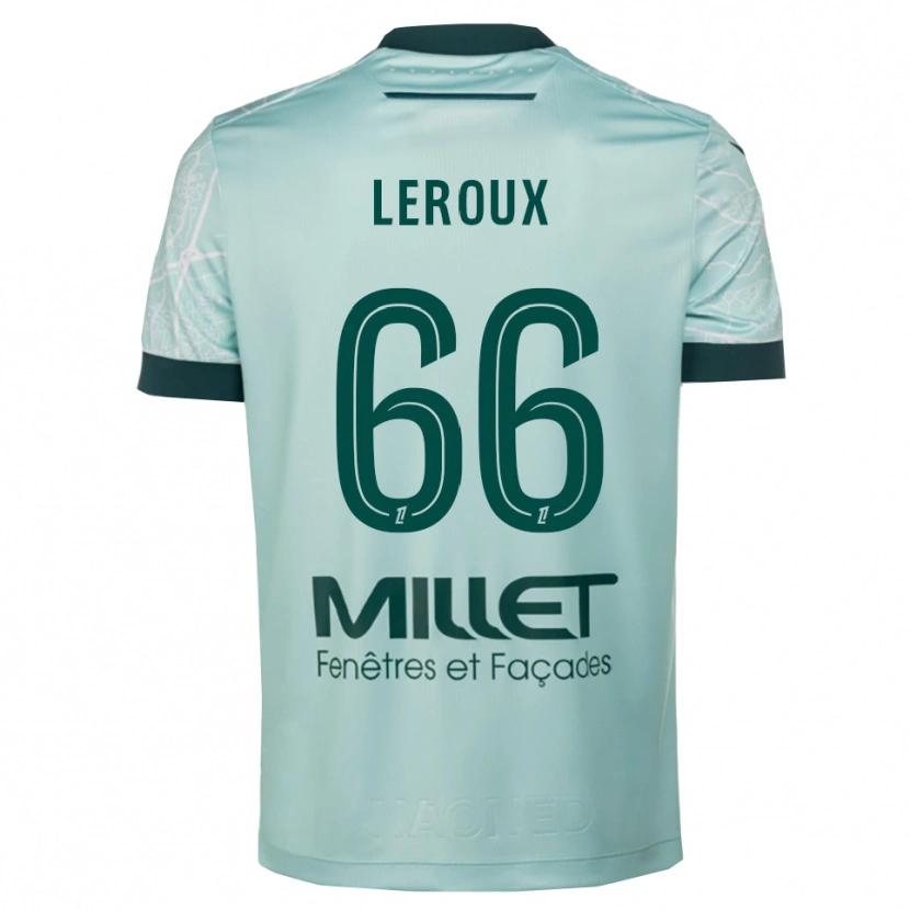 Danxen Herren Louis Leroux #66 Grün Weiß Auswärtstrikot Trikot 2025/26 T-Shirt