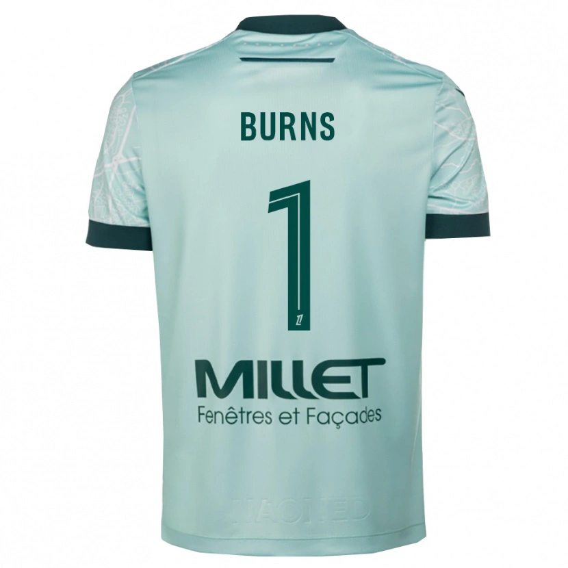 Danxen Herren Emily Burns #1 Grün Weiß Auswärtstrikot Trikot 2025/26 T-Shirt