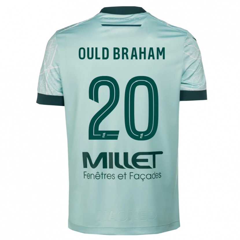 Danxen Herren Amira Ould Braham #20 Grün Weiß Auswärtstrikot Trikot 2025/26 T-Shirt
