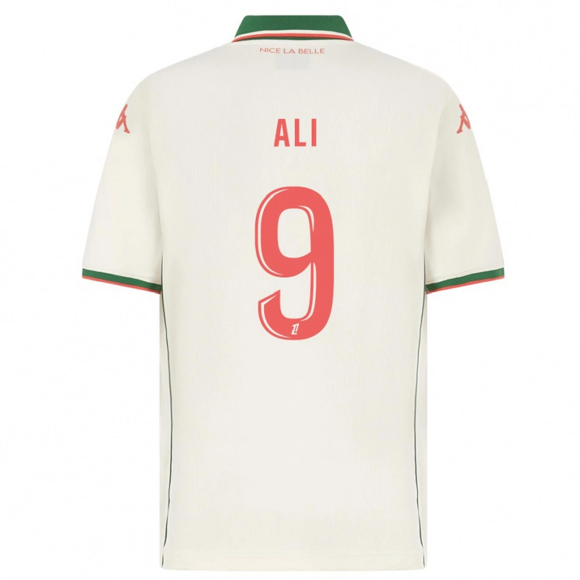Danxen Herren Kéfren Ali #9 Weiß Grün Auswärtstrikot Trikot 2025/26 T-Shirt