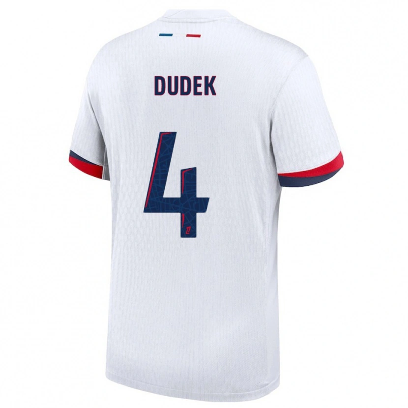 Danxen Herren Paulina Dudek #4 Weiß Rot Auswärtstrikot Trikot 2025/26 T-Shirt
