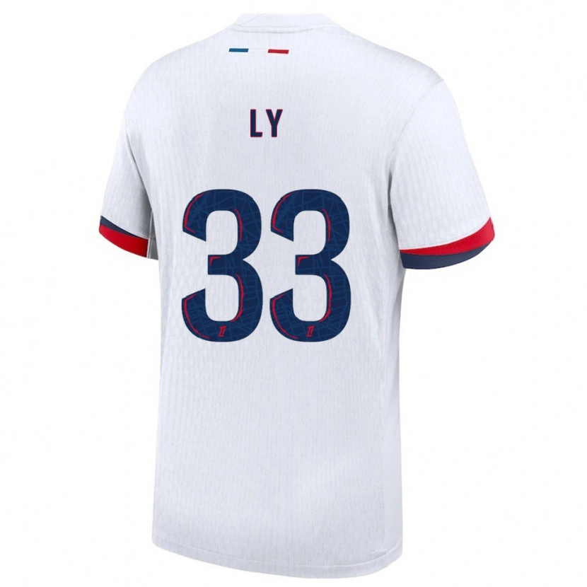 Danxen Herren Elijah Ly #33 Weiß Rot Auswärtstrikot Trikot 2025/26 T-Shirt