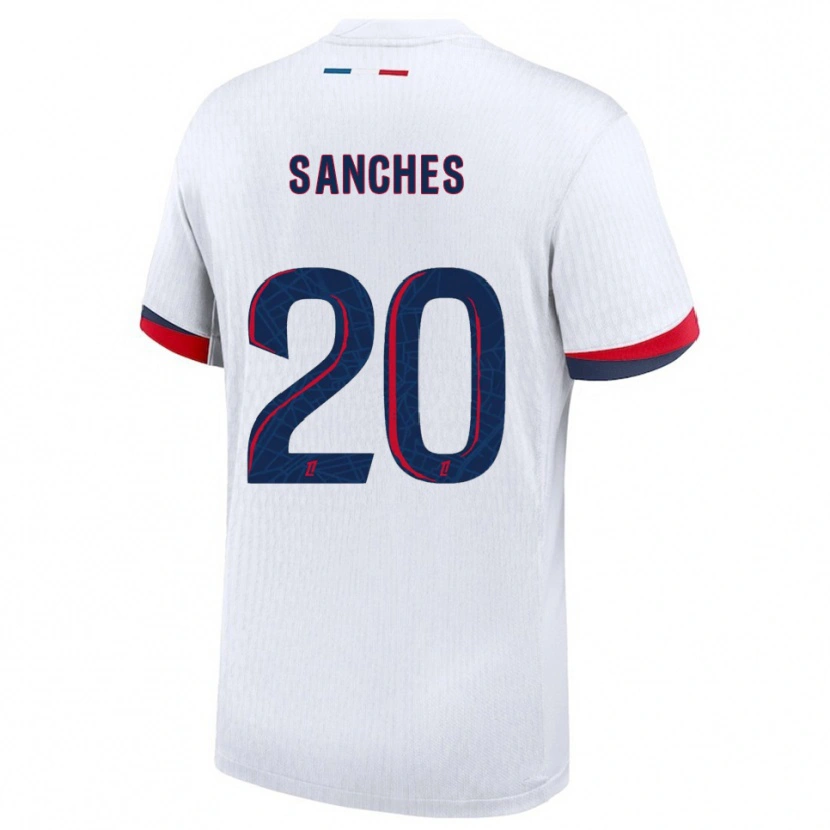 Danxen Herren Cédric Sanches #20 Weiß Rot Auswärtstrikot Trikot 2025/26 T-Shirt