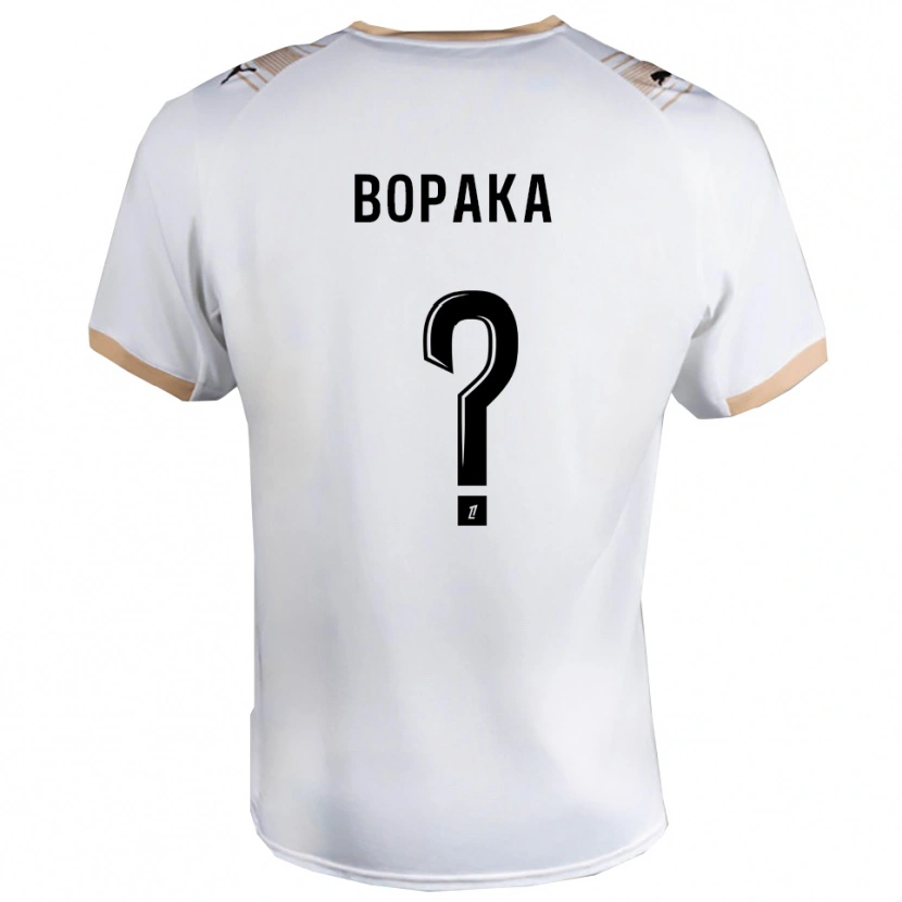 Danxen Herren Yohann Bopaka #0 Weiß Schwarz Auswärtstrikot Trikot 2025/26 T-Shirt
