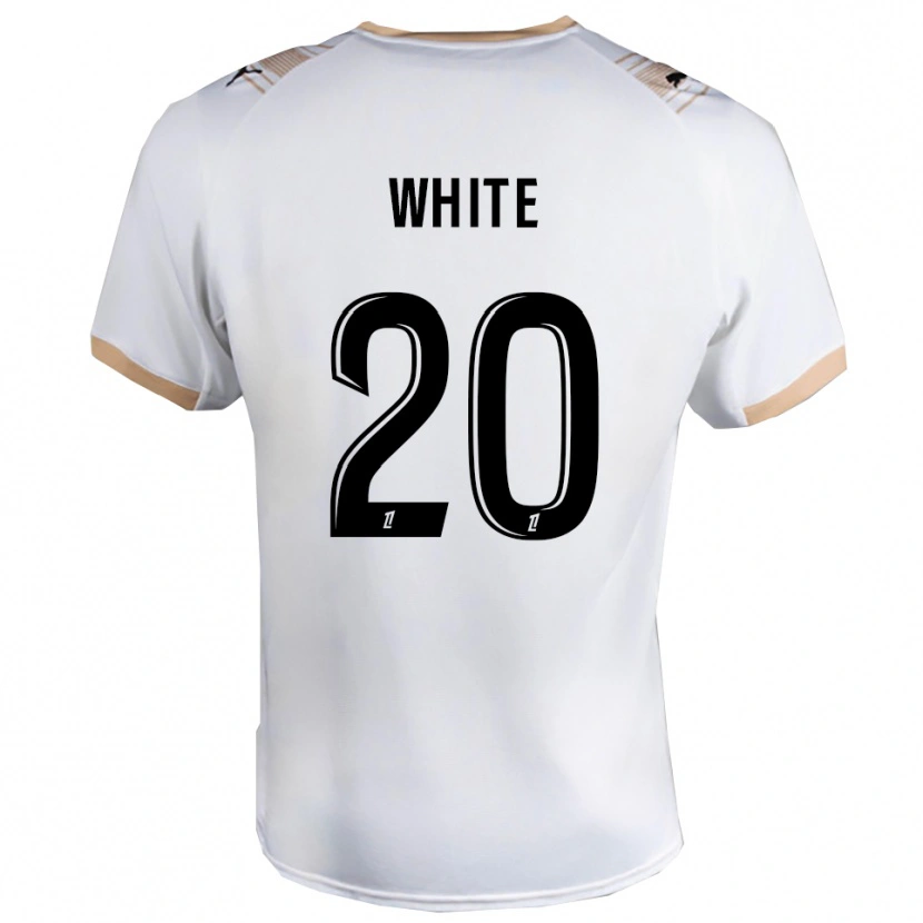 Danxen Herren Morgan White #20 Weiß Schwarz Auswärtstrikot Trikot 2025/26 T-Shirt