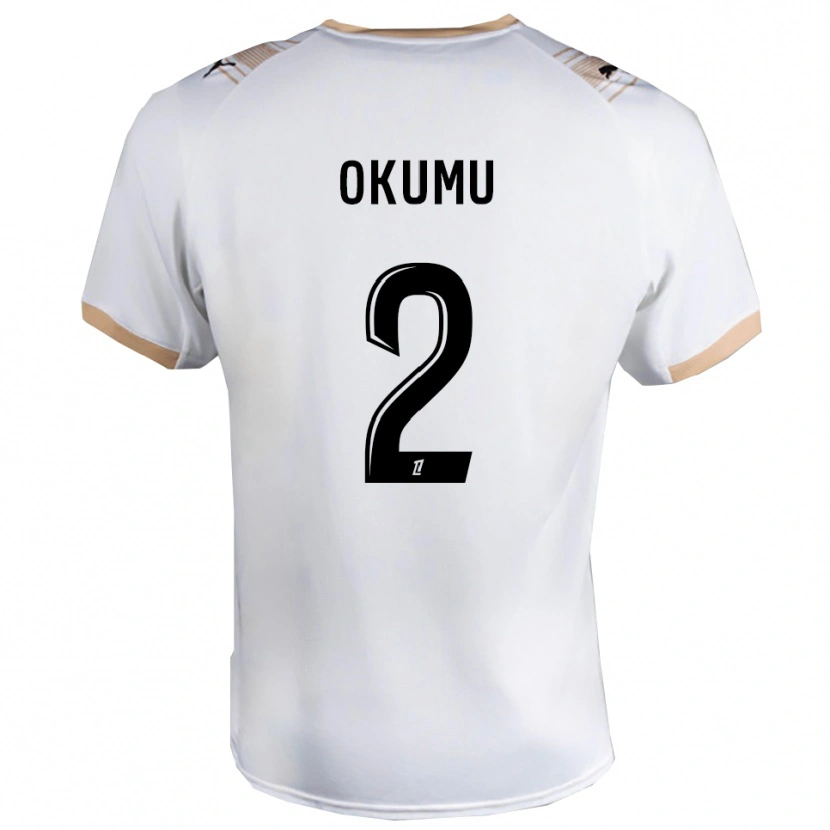 Danxen Herren Joseph Okumu #2 Weiß Schwarz Auswärtstrikot Trikot 2025/26 T-Shirt