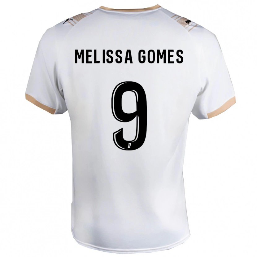 Danxen Herren Melissa Ferreira Gomes #9 Weiß Schwarz Auswärtstrikot Trikot 2025/26 T-Shirt
